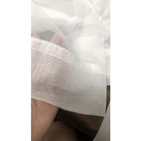 RÈM VOAN TRANG TRÍ PHÒNG KHÁCH,  PHÒNG NGỦ 3MX2M6 MÀU TRẮNG TRƠN