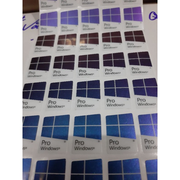 STICKER Windows 10 pro