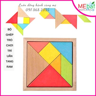 [Mã TOYJAN hoàn 20K xu đơn 50K] Bộ ghép trò chơi trí uẩn tangram
