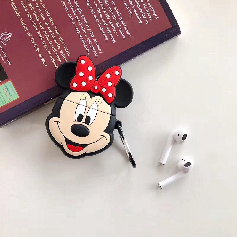 Case Silicon  Vỏ bao Airpods 2 AirPod 1 đựng tai nghe không dây i11 i12 i18 ... tặng kèm móc đeo 5.0