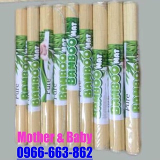 Chiếu tre Bambo sợi tăm sử dụng 2 mặt, mặt tăm tre và mặt chiếu điều hoà, tặng vòng dâu tằm