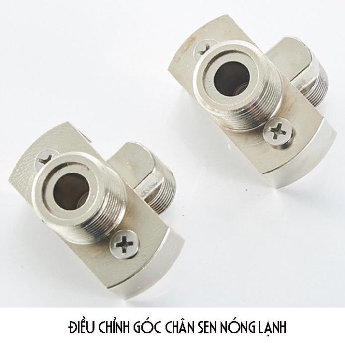 Chân sen điều chỉnh góc lệch, van nước điều chỉnh góc sửa chữa nhà tắm Minh House