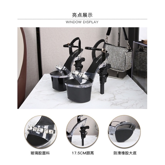 Giày Cao Gót 18cm Hình Khẩ.u Sú.ng