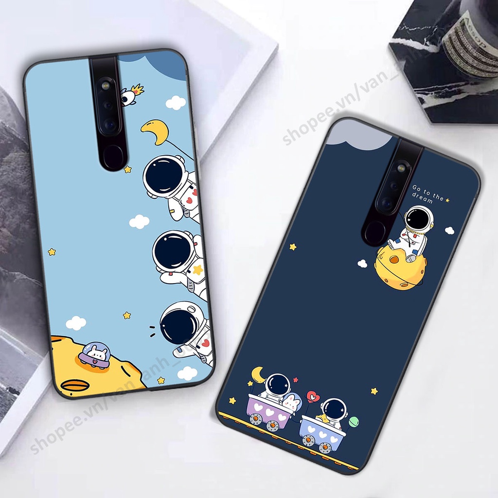Ốp Oppo F11 / F11 Pro hình bầu trời, phi hành gia đẹp, ốp lưng điện thoại oppo viền dẻo cao cấp