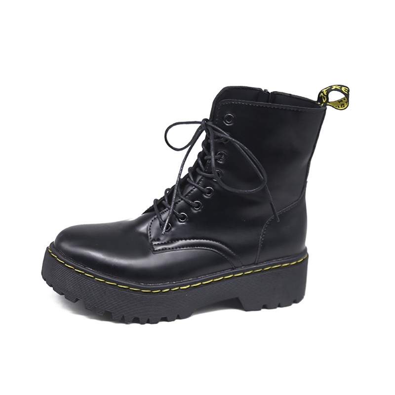 Boot Cổ Cao Quốc Dân Khoá Cạnh Siêu Tiện Lợi Đế 3Cm - Mã 123