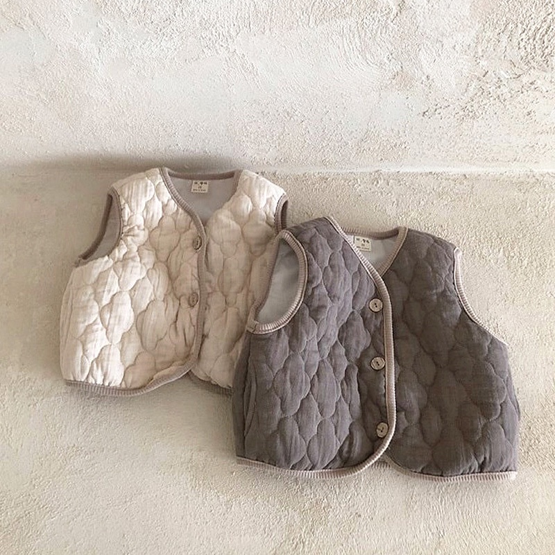Áo khoác không tay thời trang mùa thu đông dành cho trẻ nhỏ 0-5 tuổi