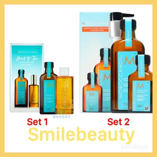Set dầu dưỡng tóc và dầu dưỡng body Moroccanoil