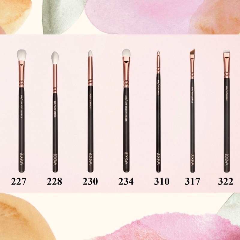 Cọ trang điểm Zoeva Rose Golden Vol 1 dành cho mặt và mắt