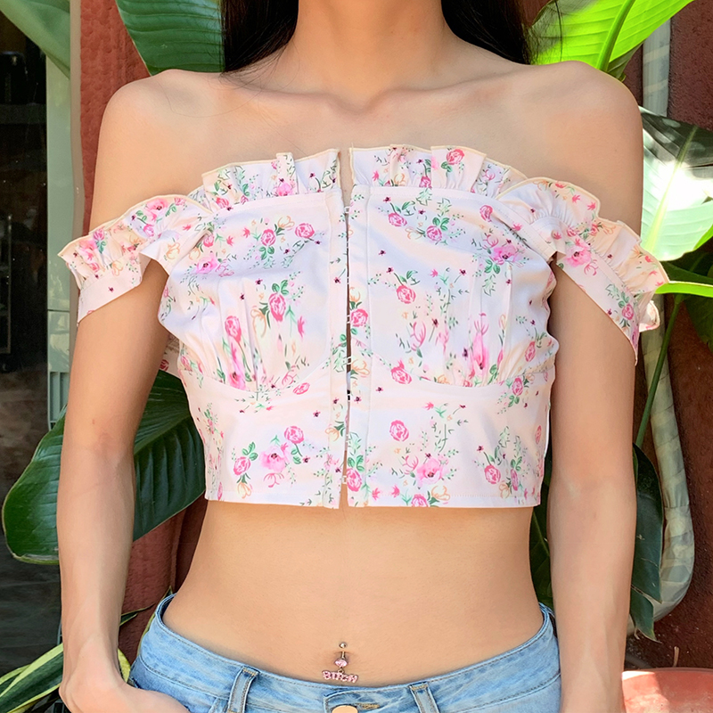 Áo Nữ Không Tay In Hoa Thời Trang