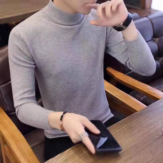 ÁO LEN NAM CỔ 3P HÀNG QC CC NHIỀU MÀU | BigBuy360 - bigbuy360.vn