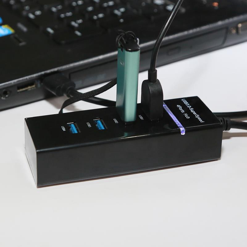 Hub AMORUS chia 4 cổng USB 3.0 tốc độ cao tiện dụng