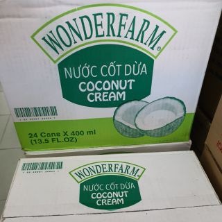 1 THÙNG ( 24 LON )Nước cốt dừa lon Wonderfarm ( 1thùng 24lon )date 2026