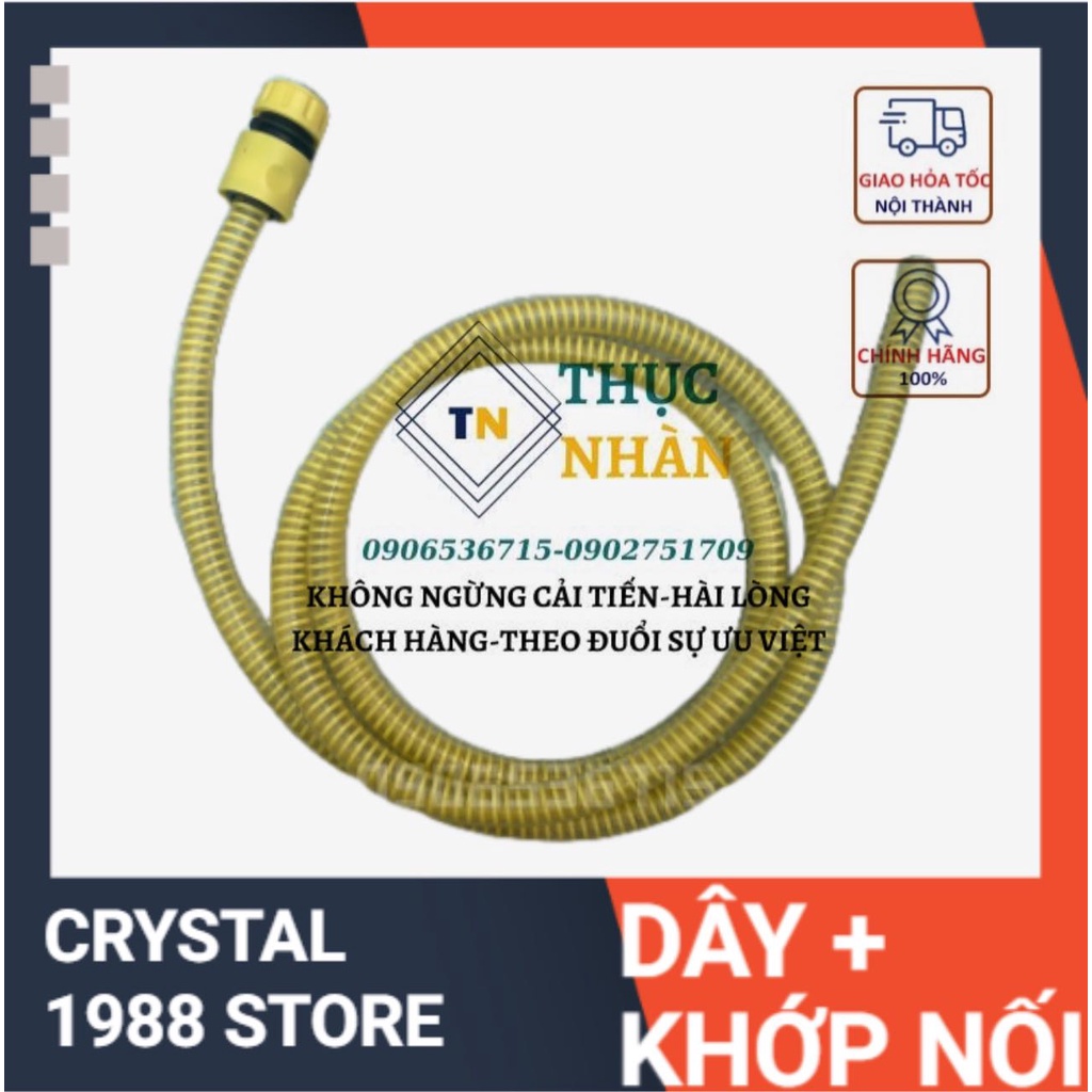 DÂY HÚT NƯỚC LÒ XO CHỐNG XOẮN HÀNG CAO CẤP PHI 16 DÀI 1M8 VÀ 10M CHO MÁY RỬA XE MINI