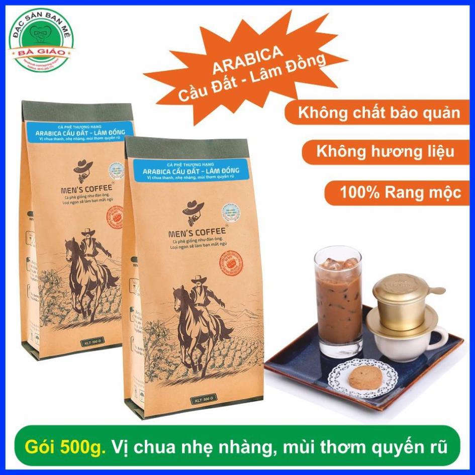 [GIÁ TẠI XƯỞNG] Cà Phê HẠT Men's Coffee - Dòng ARABICA Đặc Sản Cầu Đất - Lâm Đồng