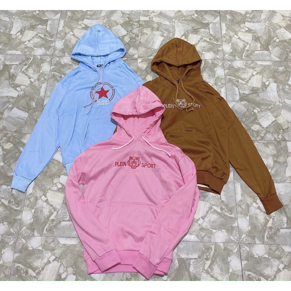 Áo khoác nỉ hoodie trơn Unisex - Thun tay dài form rộng có mũ dáng suông basic ulzzang nam nữ HOT