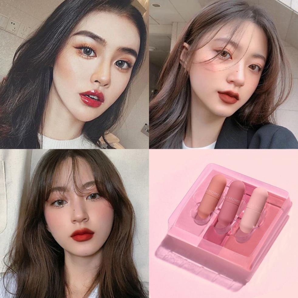 Bộ 3 son dưỡng ẩm lâu trôi hình viên nén mini hiệu FLASH MOMENT 3.5g | BigBuy360 - bigbuy360.vn