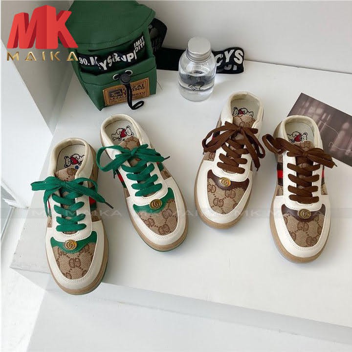 Giày Sneaker Nữ MK MAIKA S161 XANH Giày Thể Thao Nữ Hở Gót Phong Cách Hàn Quốc Cao Cấp Trẻ Trung Cá Tính