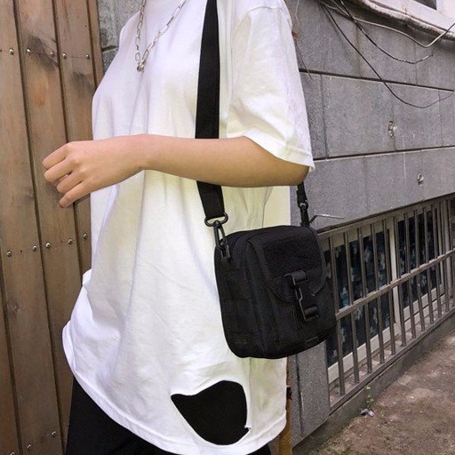 Túi đeo chéo mini bag 1 khóa bấm cá tính kiểu dáng Unisex | BigBuy360 - bigbuy360.vn
