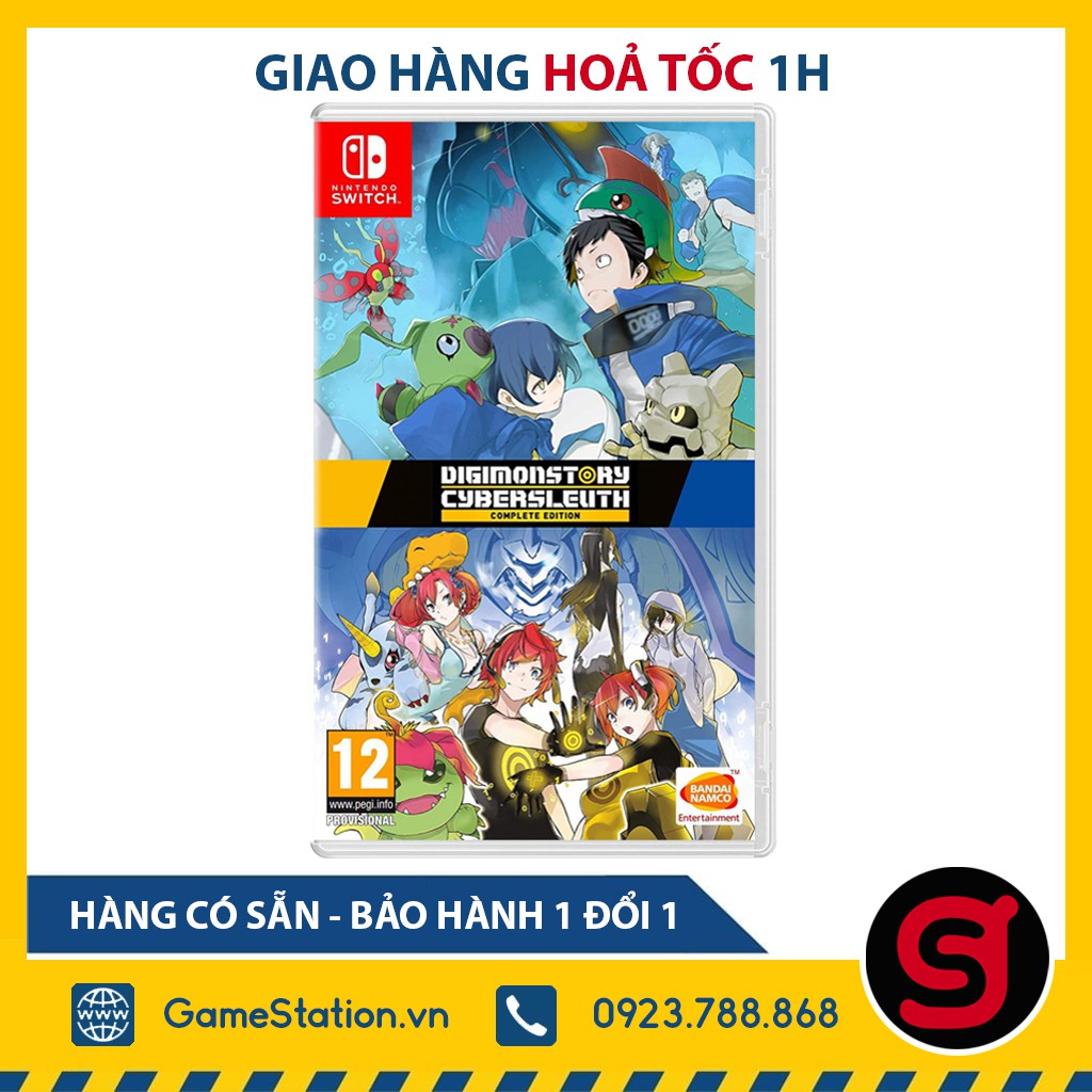 [Mã SKAMCLU9 giảm 10% đơn 100K] Đĩa Game Switch Mới - Digimon Story Cyber Sleuth: Complete Edition