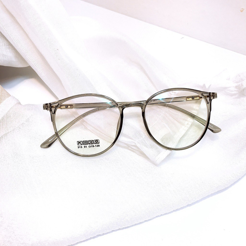 Gọng kính cận mắt tròn nam nữ nhựa dẻo nhiều màu Liupeyewear, form dễ đeo, mã L513 có thể thay mắt cận loạn | BigBuy360 - bigbuy360.vn