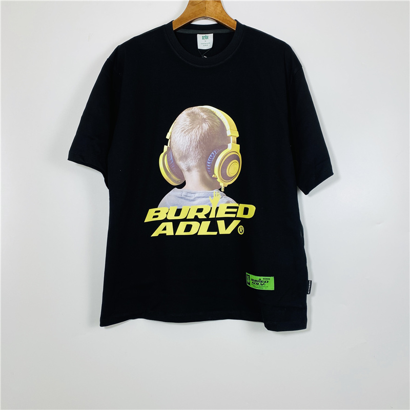 Áo thun ADLV cotton tay ngắn in họa tiết thời trang dành cho cả nam và nữ