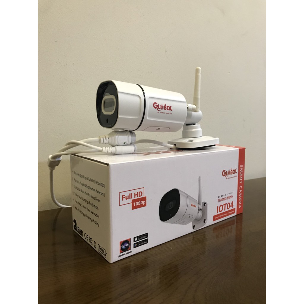 CAMERA WIFI NGOÀI TRỜI GLOBAL IOT-04 2.0MP CHÍNH HÃNG - ĐÀM THOẠI + BÁO ĐỘNG