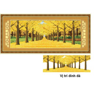Combo tranh giá sỉ 5 bức thêu và đá