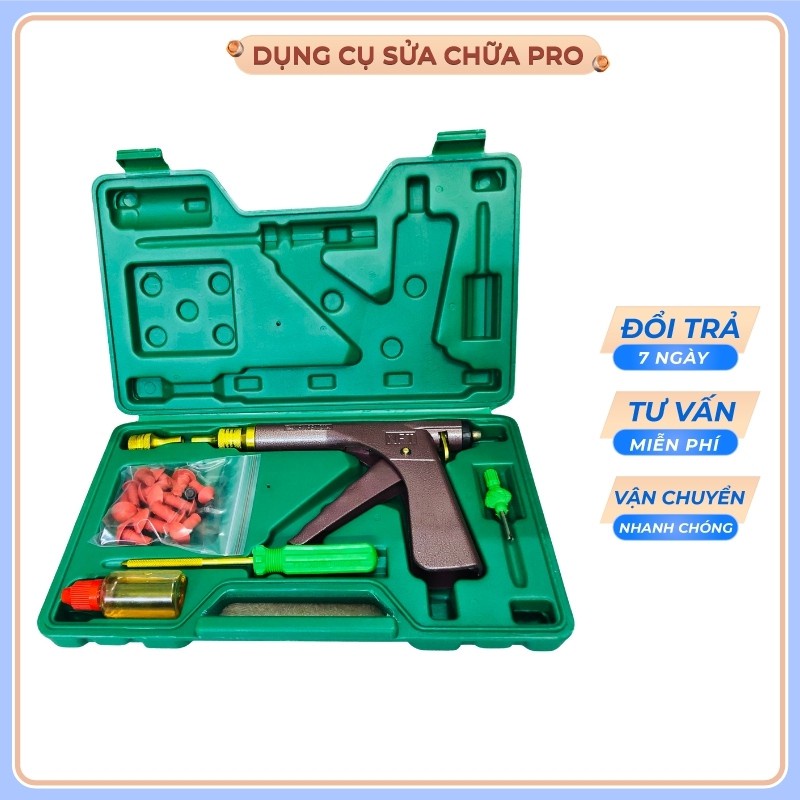 Súng vá lốp không săm (hộp đựng nhựa chắc chắn, như hình)