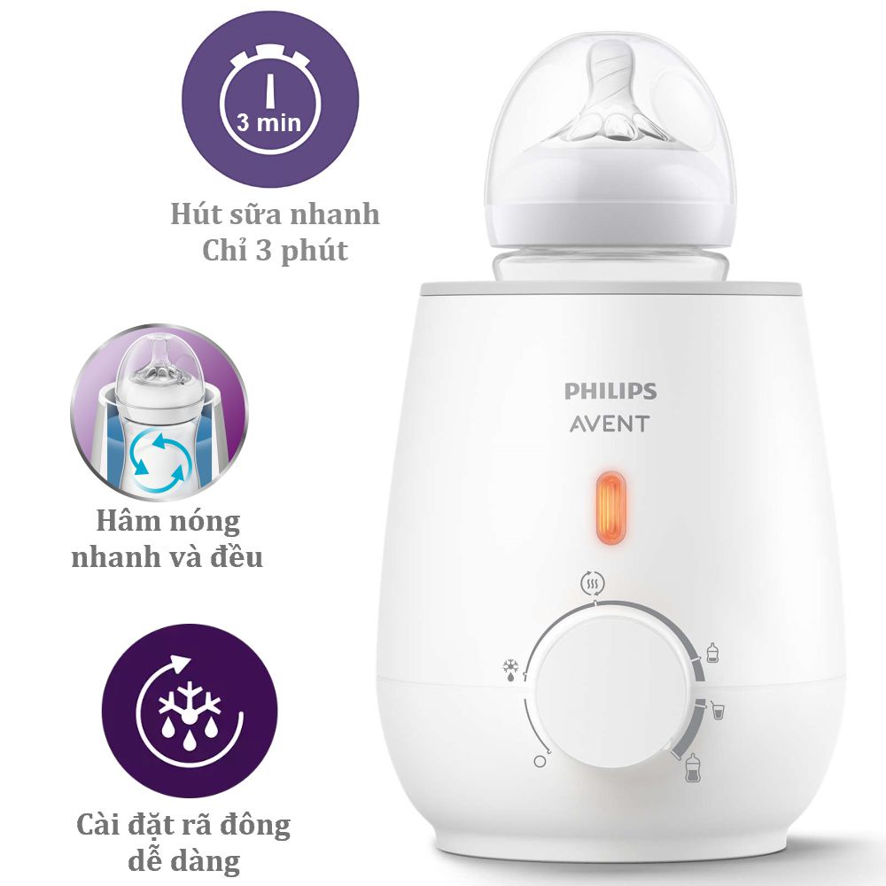 Máy hâm sữa siêu tốc Philips Avent SCF355/07