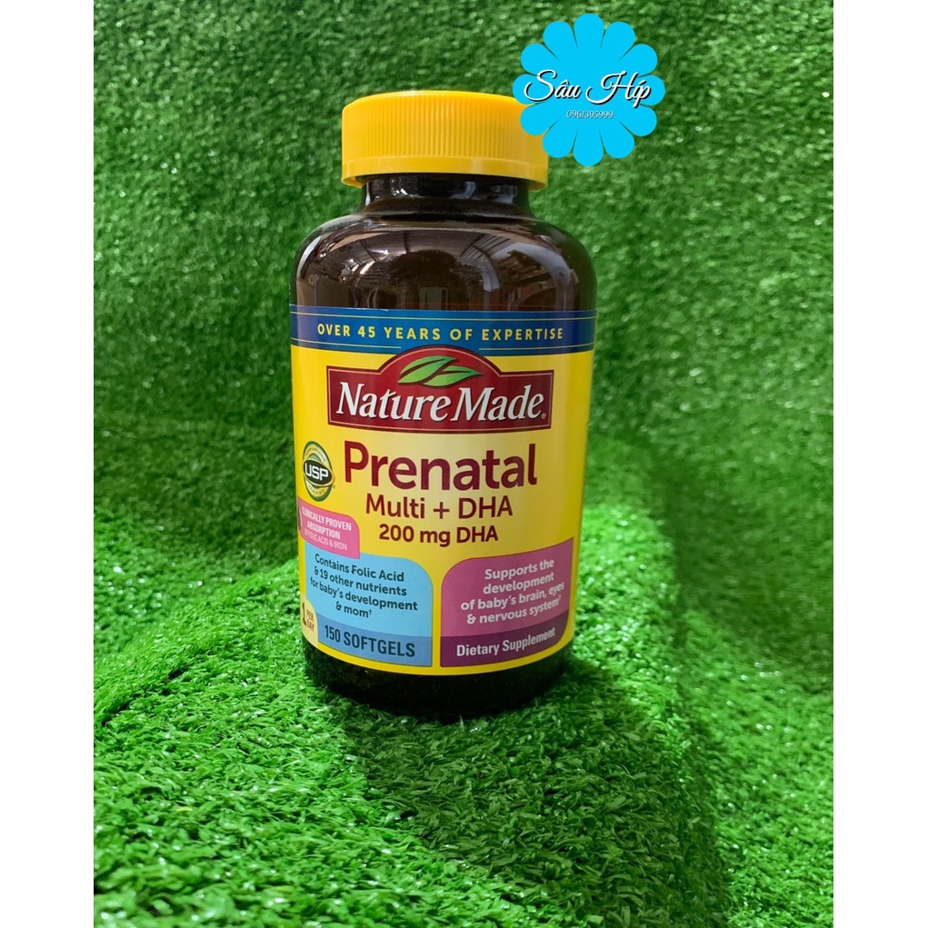 Viên Uống BÀ BẦU Nature Made – Prenatal Multi +DHA 150 Viên