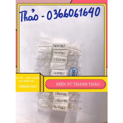 10 điện trở sứ 5w 470ôm