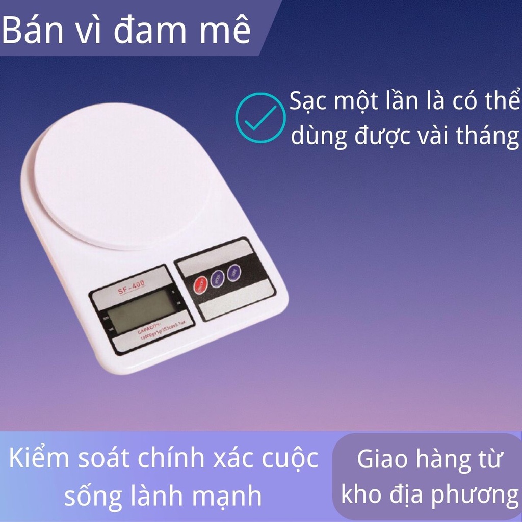 Cân tiểu ly điện tử nhà bếp mini định lượng từ 1gram đến 10kg làm bánh cân thực phẩm chính xác cao