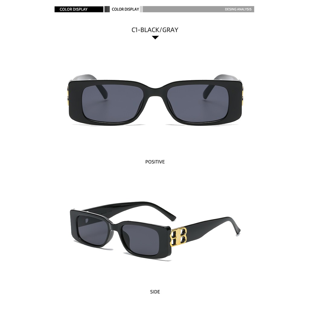 Mắt kính gọng hình hộp nhỏ thiết kế rỗng thời trang 2021 cho nữ