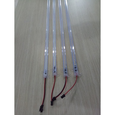 Led thanh dài 0,5m 220V có hộp bảo vệ chống nước, màu xanh, đỏ, vàng, trắng, hồng, dùng cho trang trí.