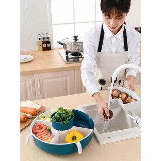 Rổ đựng rau củ quả chia nhiều ngăn tiện lợi Drip Basket