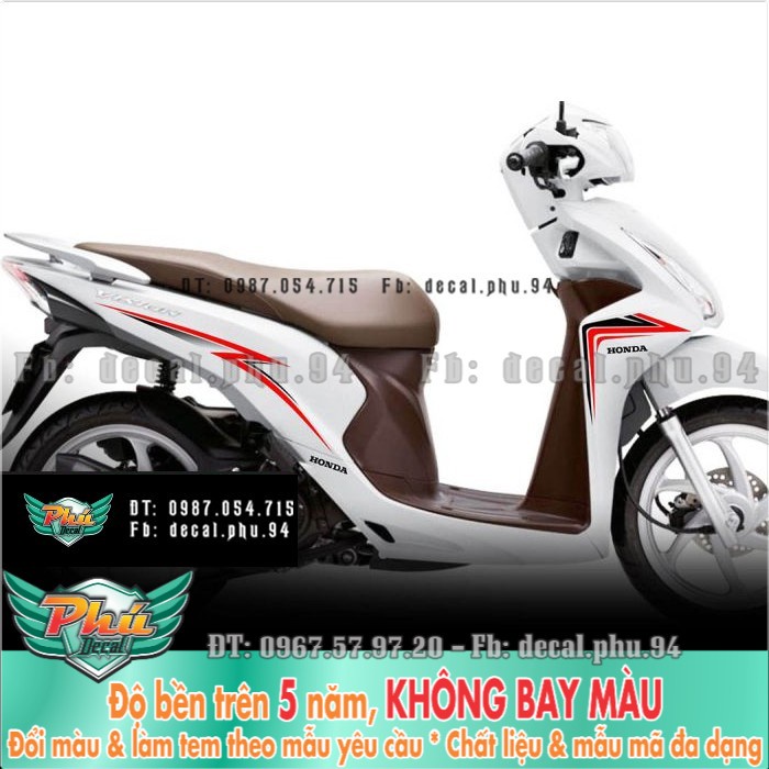 Tem rời Vision mới chỉ xe trắng B -1