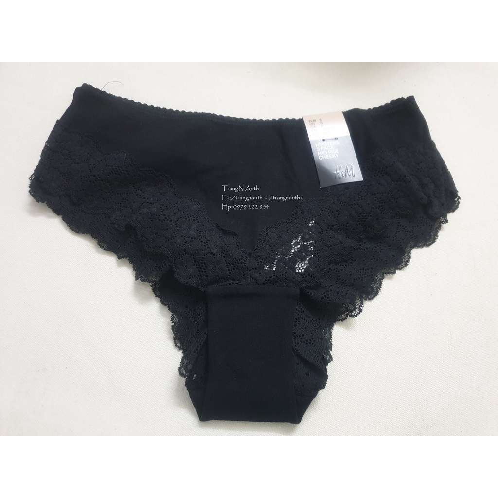 Set 3 Quần Chip Nữ Vải Cotton Phối Ren Sexy - Quần Lót Đẹp Co Giãn Thấp Hút Tốt Viền Ren Trangnauth F168