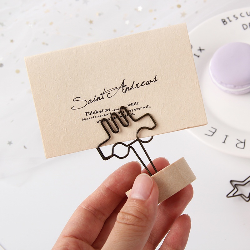 [Merry Christmas] Giá Đỡ Giấy Ghi Chú Để Bàn Trang Trí Phòng Khách Có Thể Tháo Rời