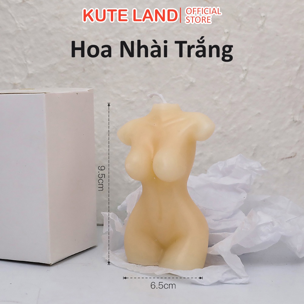 Nến Thơm Trang Trí Hình Cô Gái Làm Từ 100% Sáp Đậu Nành Thiên Nhiên NTM