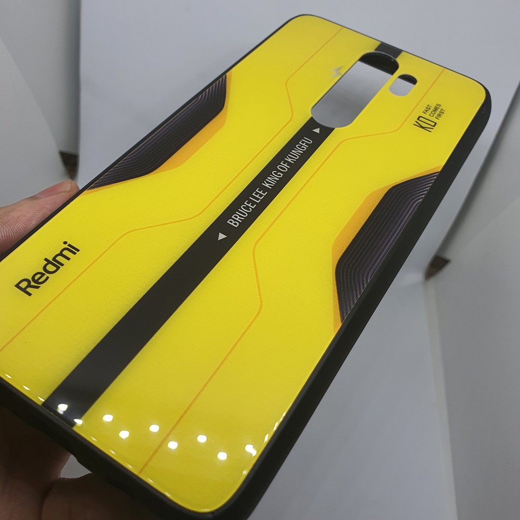 Ốp lưng kính cường lực Xiaomi Redmi Note 8 Pro - Bruce Lee Edition