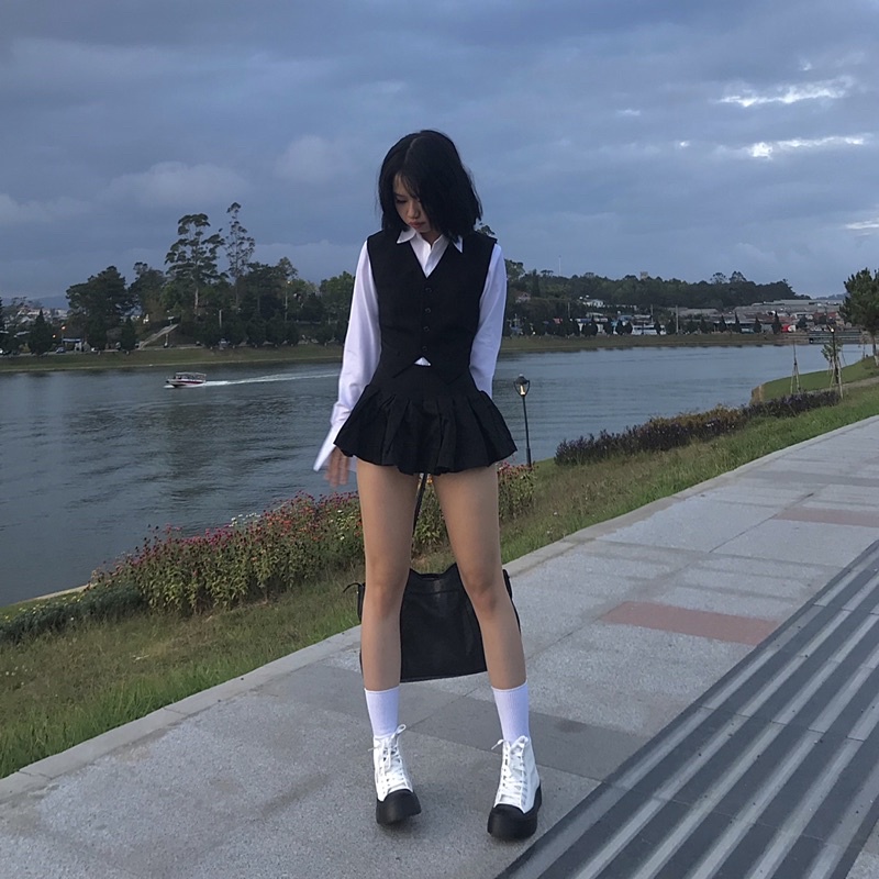 Áo gile dáng ngắn GILE CROP