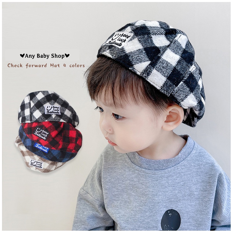 Nón Mũ nồi Beret sọc caro hot hit đội được hai kiểu cho bé nhiều màu cực cool (hàng có sẵn) ❣❣