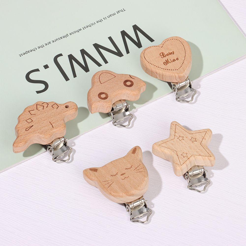 SUSANS Giá Đỡ Núm Vú Giả Hình Trái Tim Động Vật Cấp Thực Phẩm Cho Bé Mọc Răng