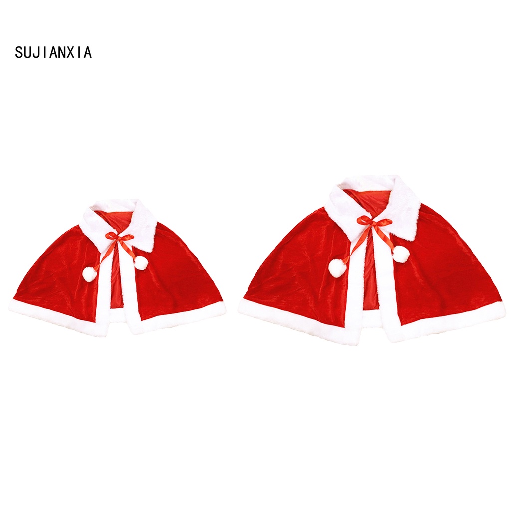 Áo choàng ông già Noel đính nơ xinh xắn | BigBuy360 - bigbuy360.vn