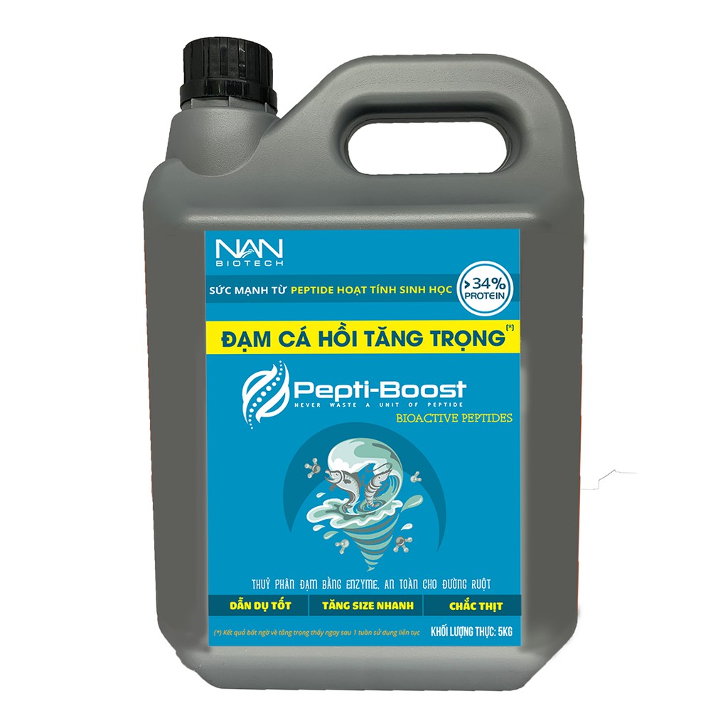 Đạm cá hồi thuỷ phân tăng trọng PEPTIBOOST - kích thích tôm cá ham ăn, ăn nhiều, tăng trọng nhanh - 1KG
