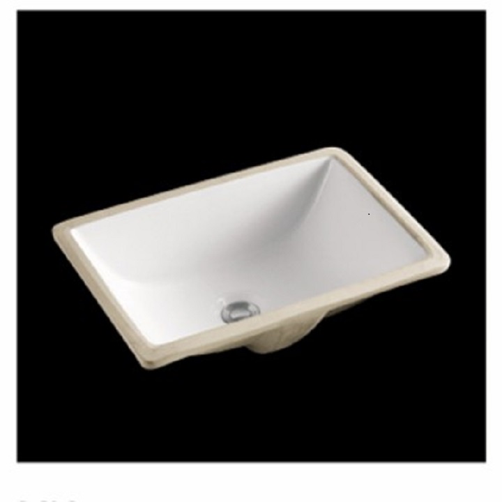 Lavabo chữ nhật mặt âm C161 ikiza, chậu chữ nhật mặt âm chính hãng giá tốt 510x375x175 mm