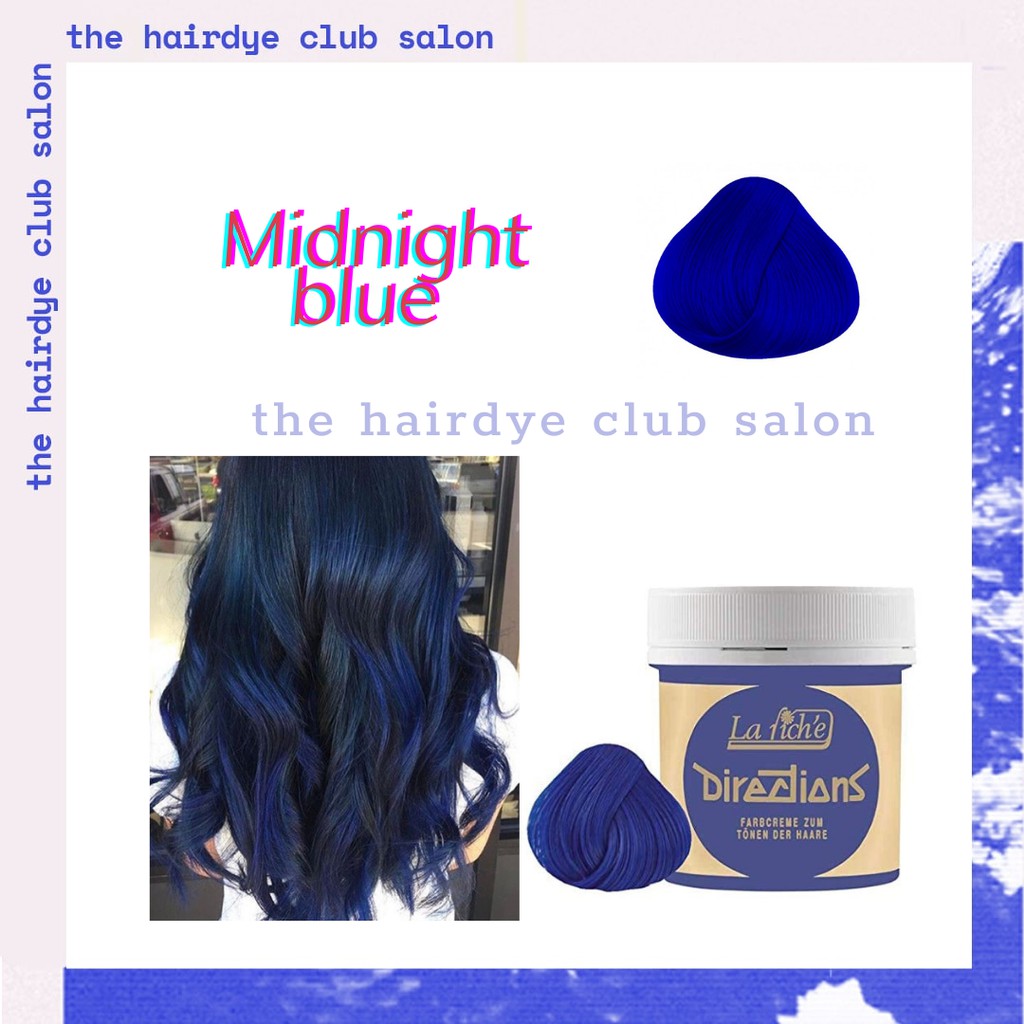 Thuốc nhuộm tóc Semi pernament Lariche Directions màu Midnight Blue