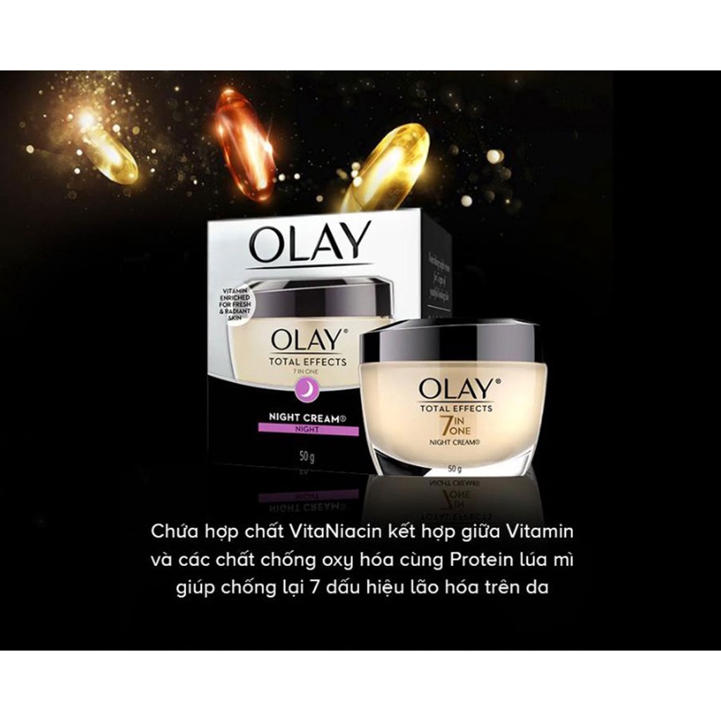 Kem Dưỡng Ban Đêm Olay Total Effects Ngừa Lão Hóa Total Effects 7 in One Night Cream 50g