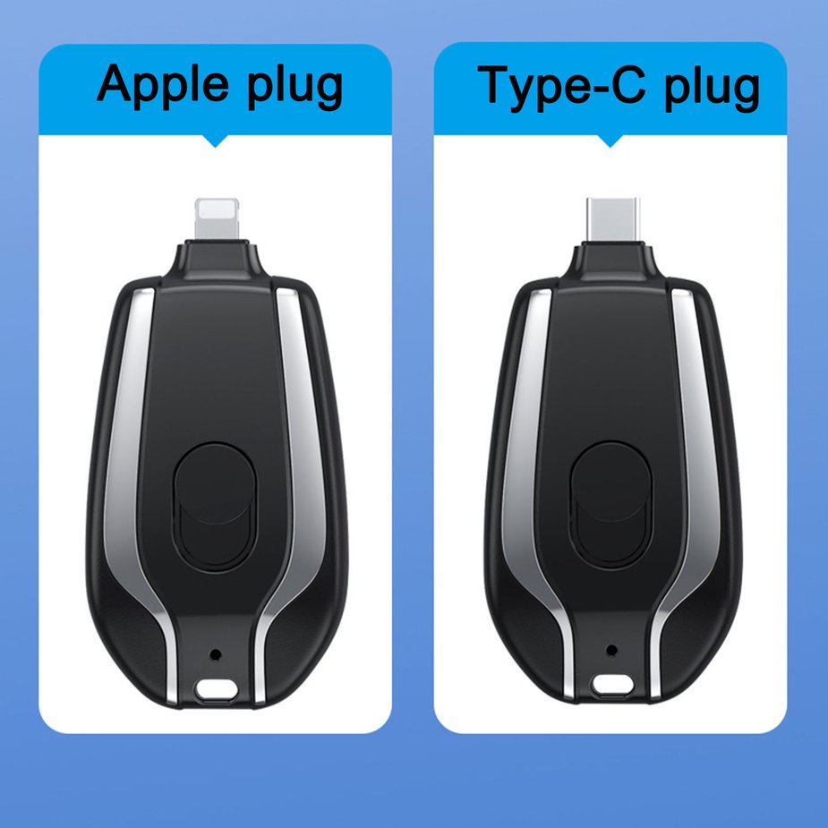 Power Banks Móc khóa di động Pin dự phòng Cung cấp điện khẩn cấp Móc chìa khóa