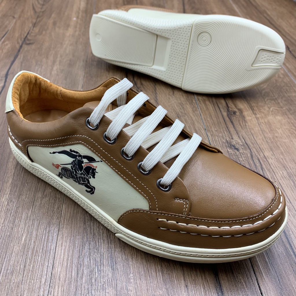 Giầy thể thao nam da thật phong cách trẻ, năng động